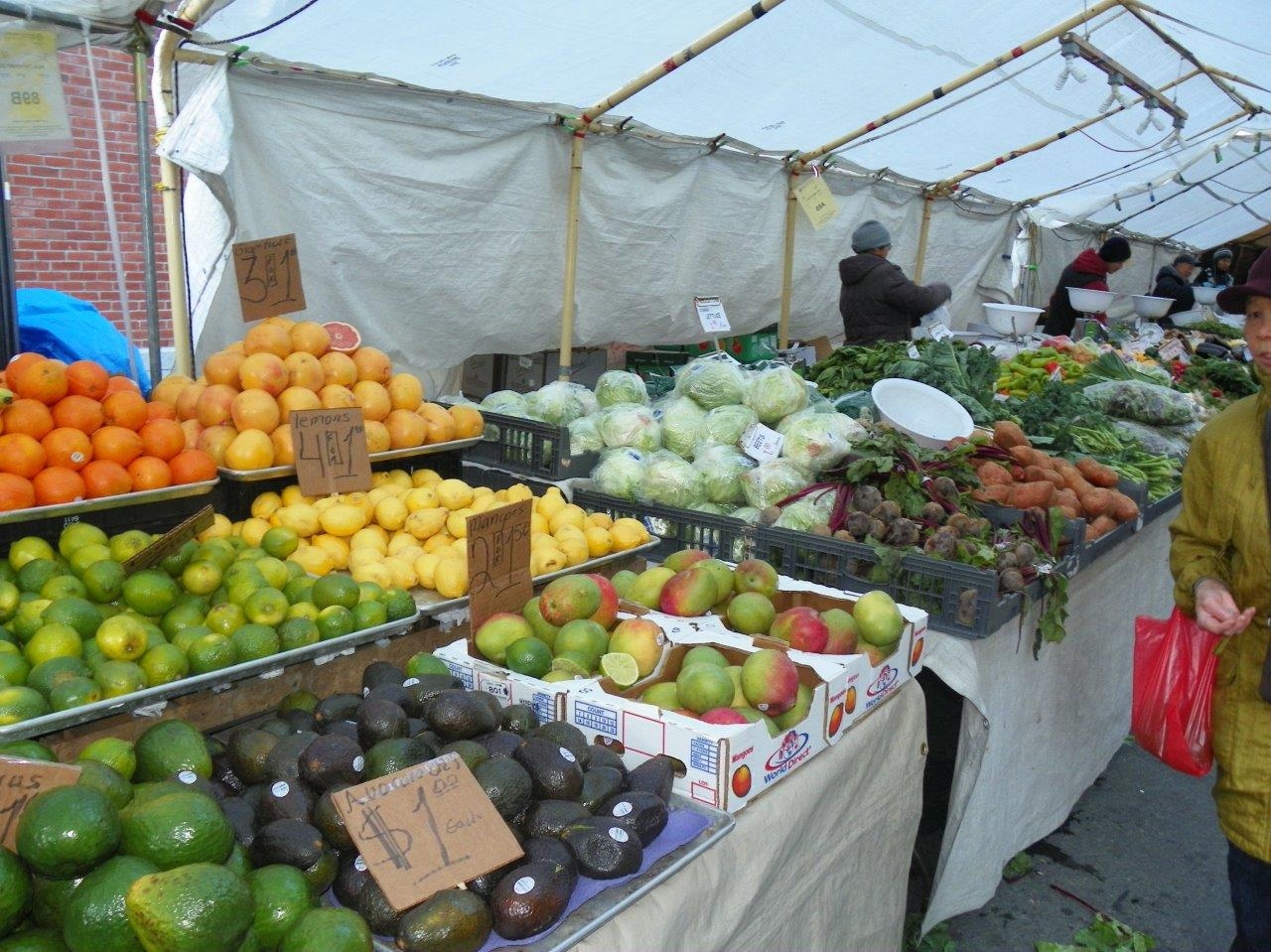 Haymarket Fruit Market Boston